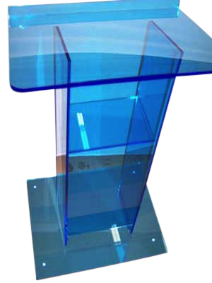 Blue Large Standard Acrylic Podium