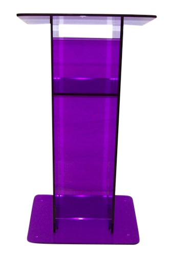 Purple Standard Acrylic Podium