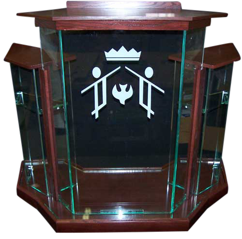 Glass Color Glass Color Wingstyle Acrylic Podium