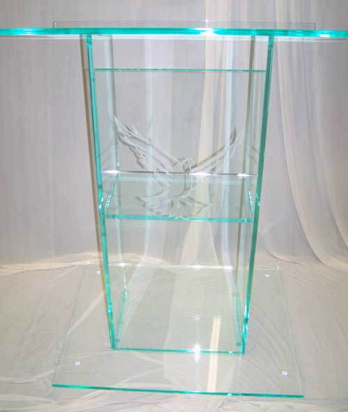 Glass Color Standard Acrylic Podium