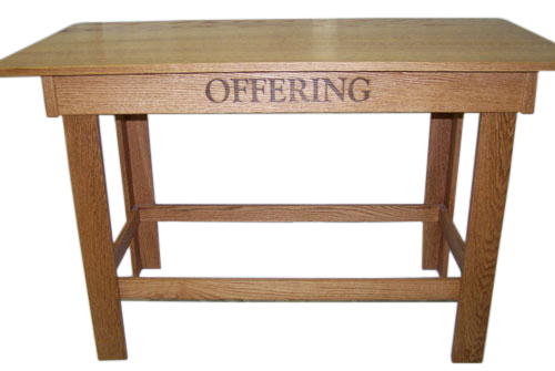 All Wood Offering Table
