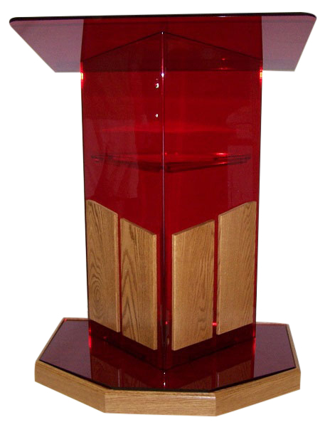 Red Red Victory Acrylic Podium