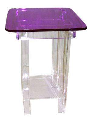 Clear-Purple Water Table